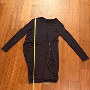 All Saints Black Crew Neck Top